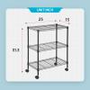 imageFDW 14quot D36quot W72quot H Wire Shelving Unit Metal Shelf with 5 Tier Adjustable Layer Rack Commercial Strong Steel for Restaurant Garage Pantry KitchenChromeBlack