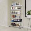 imageFDW 14quot D36quot W72quot H Wire Shelving Unit Metal Shelf with 5 Tier Adjustable Layer Rack Commercial Strong Steel for Restaurant Garage Pantry KitchenChromeChrome