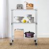 imageFDW 14quot D36quot W72quot H Wire Shelving Unit Metal Shelf with 5 Tier Adjustable Layer Rack Commercial Strong Steel for Restaurant Garage Pantry KitchenChromeChrome