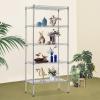imageFDW 14quot D36quot W72quot H Wire Shelving Unit Metal Shelf with 5 Tier Adjustable Layer Rack Commercial Strong Steel for Restaurant Garage Pantry KitchenChromeChrome