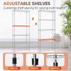 imageFDW 14quot D36quot W72quot H Wire Shelving Unit Metal Shelf with 5 Tier Adjustable Layer Rack Commercial Strong Steel for Restaurant Garage Pantry KitchenChromeChrome
