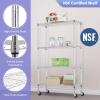 imageFDW 14quot D36quot W72quot H Wire Shelving Unit Metal Shelf with 5 Tier Adjustable Layer Rack Commercial Strong Steel for Restaurant Garage Pantry KitchenChromeChrome