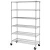 imageFDW 14quot D36quot W72quot H Wire Shelving Unit Metal Shelf with 5 Tier Adjustable Layer Rack Commercial Strong Steel for Restaurant Garage Pantry KitchenChromeChrome