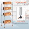 imageFDW 14quot D36quot W72quot H Wire Shelving Unit Metal Shelf with 5 Tier Adjustable Layer Rack Commercial Strong Steel for Restaurant Garage Pantry KitchenChromeChrome