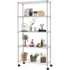 imageFDW 14quot D36quot W72quot H Wire Shelving Unit Metal Shelf with 5 Tier Adjustable Layer Rack Commercial Strong Steel for Restaurant Garage Pantry KitchenChromeChrome