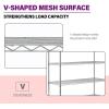 imageFDW 14quot D36quot W72quot H Wire Shelving Unit Metal Shelf with 5 Tier Adjustable Layer Rack Commercial Strong Steel for Restaurant Garage Pantry KitchenChromeChrome