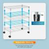 imageFDW 14quot D36quot W72quot H Wire Shelving Unit Metal Shelf with 5 Tier Adjustable Layer Rack Commercial Strong Steel for Restaurant Garage Pantry KitchenChromeChrome