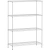 imageFDW 14quot D36quot W72quot H Wire Shelving Unit Metal Shelf with 5 Tier Adjustable Layer Rack Commercial Strong Steel for Restaurant Garage Pantry KitchenChromeChrome