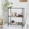 imageFDW 14quot D36quot W72quot H Wire Shelving Unit Metal Shelf with 5 Tier Adjustable Layer Rack Commercial Strong Steel for Restaurant Garage Pantry KitchenChromeBlack