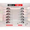 imageFDW 14quot D36quot W72quot H Wire Shelving Unit Metal Shelf with 5 Tier Adjustable Layer Rack Commercial Strong Steel for Restaurant Garage Pantry KitchenChromeChrome
