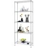 imageFDW 14quot D36quot W72quot H Wire Shelving Unit Metal Shelf with 5 Tier Adjustable Layer Rack Commercial Strong Steel for Restaurant Garage Pantry KitchenChromeChrome