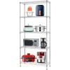 imageFDW 14quot D36quot W72quot H Wire Shelving Unit Metal Shelf with 5 Tier Adjustable Layer Rack Commercial Strong Steel for Restaurant Garage Pantry KitchenChromeChrome