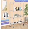 imageFDW 14quot D36quot W72quot H Wire Shelving Unit Metal Shelf with 5 Tier Adjustable Layer Rack Commercial Strong Steel for Restaurant Garage Pantry KitchenChromeChrome