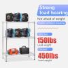 imageFDW 14quot D36quot W72quot H Wire Shelving Unit Metal Shelf with 5 Tier Adjustable Layer Rack Commercial Strong Steel for Restaurant Garage Pantry KitchenChromeChrome