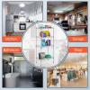 imageFDW 14quot D36quot W72quot H Wire Shelving Unit Metal Shelf with 5 Tier Adjustable Layer Rack Commercial Strong Steel for Restaurant Garage Pantry KitchenChromeChrome