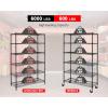 imageFDW 14quot D36quot W72quot H Wire Shelving Unit Metal Shelf with 5 Tier Adjustable Layer Rack Commercial Strong Steel for Restaurant Garage Pantry KitchenChromeBlack