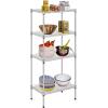 imageFDW 14quot D36quot W72quot H Wire Shelving Unit Metal Shelf with 5 Tier Adjustable Layer Rack Commercial Strong Steel for Restaurant Garage Pantry KitchenChromeChrome