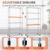 imageFDW 14quot D36quot W72quot H Wire Shelving Unit Metal Shelf with 5 Tier Adjustable Layer Rack Commercial Strong Steel for Restaurant Garage Pantry KitchenChromeChrome