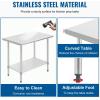 imageFDW 24 x 36 Inch Stainless Steel Table for Prep ampamp Work NSF Commercial Metal Table with Adjustable Foot Kitchen Work Table Scratch Resistent Commercial Work Table
