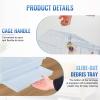 imageFDW 39 Inch Bird Cage Parakeet Cage with Play Top Rolling Stand ampamp Easy Clean PullOut Tray Roof Top Parrot Cage for for Finches Canaries Parakeets Cockatiels ampamp Other Small Birds White