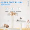imageFDW Cat Tree 54in Cat Tower MultiLevel Durable Cat Scratching Post ampamp Cozy Fun Cat Jumping Platform Space Saving Cat Condo Pet Play House for Indoor CatsBeigeBeige