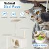 imageFDW Cat Tree 54in Cat Tower MultiLevel Durable Cat Scratching Post ampamp Cozy Fun Cat Jumping Platform Space Saving Cat Condo Pet Play House for Indoor CatsBeigeBeige