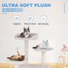 imageFDW Cat Tree 54in Cat Tower MultiLevel Durable Cat Scratching Post ampamp Cozy Fun Cat Jumping Platform Space Saving Cat Condo Pet Play House for Indoor CatsBeigeBeige