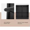 imageFDW Wicker Outdoor Furniture Patio Furniture Set of 3 Rattan Patio Chairs Outdoor Chairs Patio Conversation Set with Coffee Table for Yard Backyard Lawn Porch Poolside BalconyBlackBlack and Beige