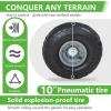 imageGarden Water Hose Reel Cart Tools with Wheels Garden Lawn Water Truck Water Planting Cart Heavy Duty Outdoor Yard Water Planting Holds 300Feet of 58Inch Hose with Storage Basket BlackGreen