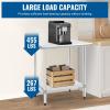 imageStainless Steel Work Table Kitchen Work Table Scratch Resistent Commercial Work Table Metal Table with Adjustable Table Foot for Kitchen Home Restaurant 24Wx24L