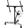 imageDrywall Lift 11 Drywall Panel Hoist Construction Rolling Caster Wheel Lockable Tool Jack Lifter Jack Drywall Lift Construction Tools Black