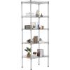 imageFDW 14quot D36quot W72quot H Wire Shelving Unit Metal Shelf with 5 Tier Adjustable Layer Rack Commercial Strong Steel for Restaurant Garage Pantry KitchenChromeChrome