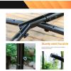 imageFDW Hammock Chair Stand Outdoor Solid Steel Heavy Duty Construction for Hanging Hammock Hanging Stand Max Load 400 LBS Air Porch Swing  360 Degree Rotation