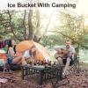 imageFDW Multifunctional Outdoor Fire Pit 32 Inch Table Metal Firepit Stove Backyard with Waterproof Cover for Patio Garden Fireplace Camping Outdoor Heating Bonfire and Picnic