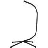 imageFDW Hammock Chair Stand Outdoor Solid Steel Heavy Duty Construction for Hanging Hammock Hanging Stand Max Load 400 LBS Air Porch Swing  360 Degree Rotation
